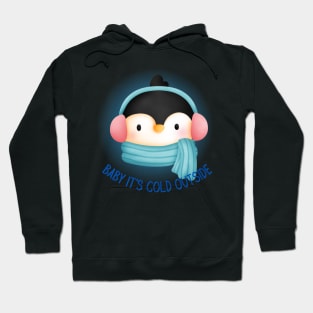 Cute Penguin in Earmuffs Hoodie